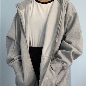 White F21 Striped Basic Tee